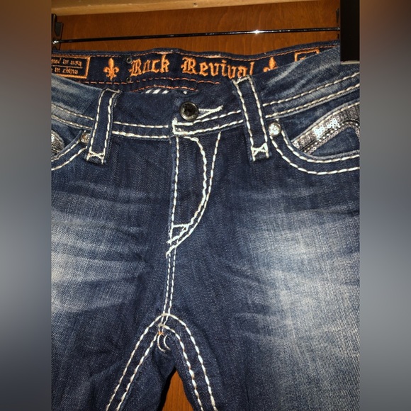 Rock Revival womens jeans Sasha straight size 28/34 - Picture 3 of 16